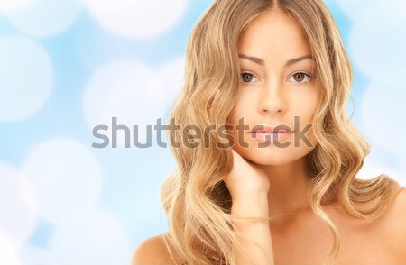 Belo mulher jovem nu ombros beleza pessoas Foto stock © dolgachov