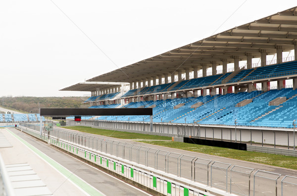 Pusty stadion wyścigi ekstremalnych działalności Zdjęcia stock © dolgachov