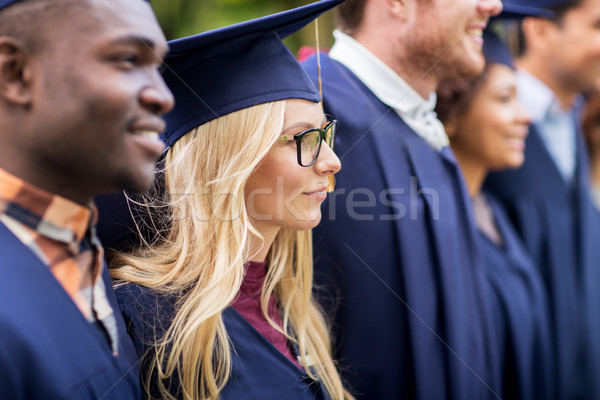 Boldog diákok agglegények oktatás érettségi emberek Stock fotó © dolgachov
