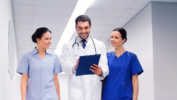 [[stock_photo]]: Groupe · hôpital · presse-papiers · clinique · profession · personnes