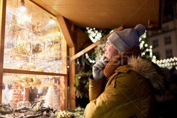 幸せ 男 見える クリスマス 市場 ショップ ストックフォト © dolgachov