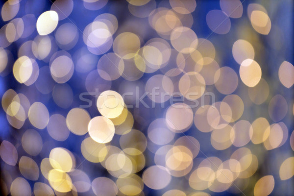 Wazig gouden lichten bokeh christmas vakantie Stockfoto © dolgachov