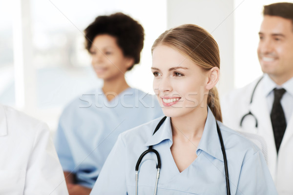 ストックフォト: 幸せ · 医師 · グループ · 病院 · クリニック · 職業