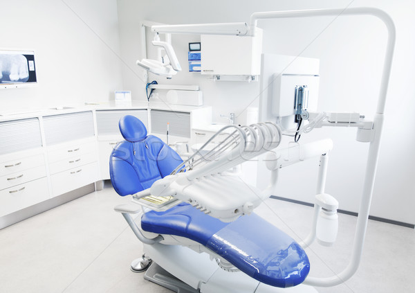 interior of new modern dental clinic office Stock photo © dolgachov