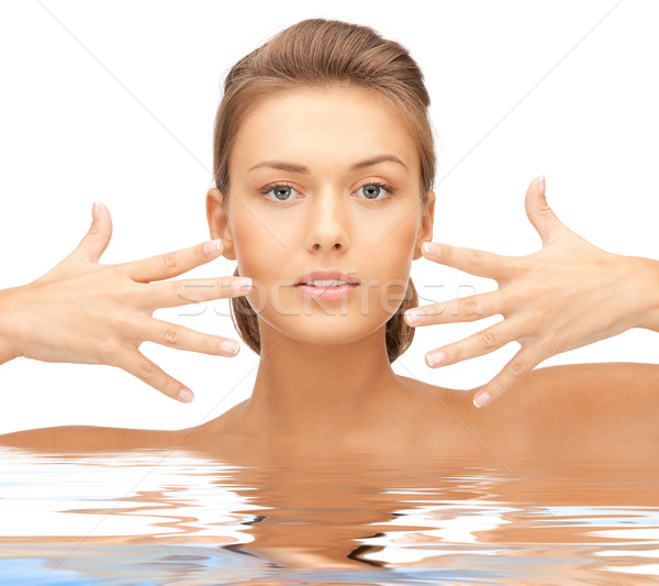 beautiful woman in water Stock photo © dolgachov