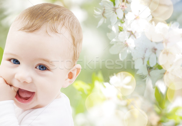 closeup of happy baby boy or girl Stock photo © dolgachov
