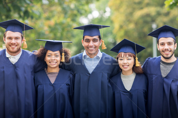 Stock fotó: Boldog · diákok · agglegények · oktatás · érettségi · emberek