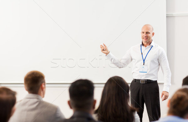 group of people at business conference or lecture Stock photo © dolgachov