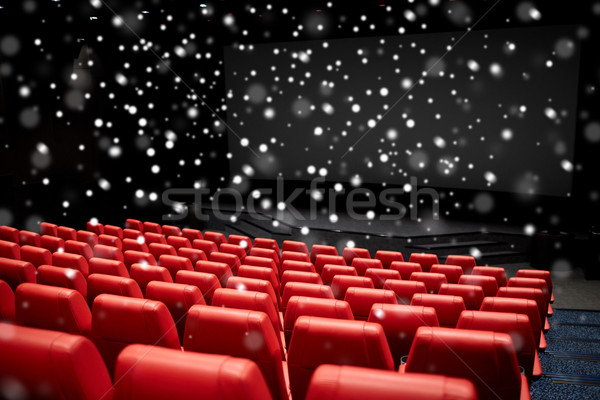 Film Theater Kino leer Auditorium Unterhaltung Stock foto © dolgachov