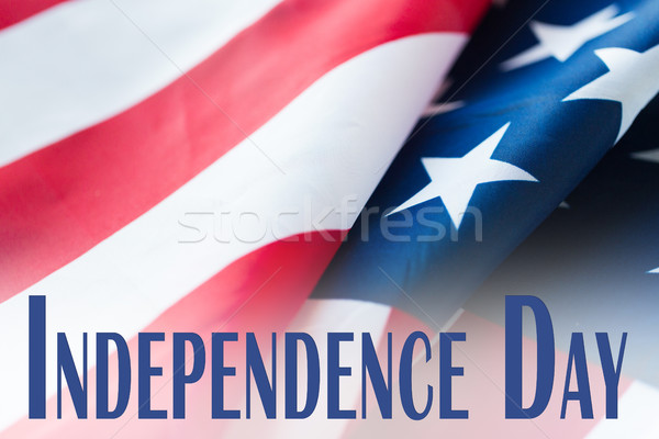 Stockfoto: Amerikaanse · vlag · dag · verjaardag · viering · vakantie