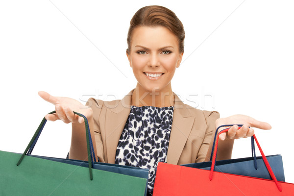 Foto mujer feliz compras Foto stock © dolgachov