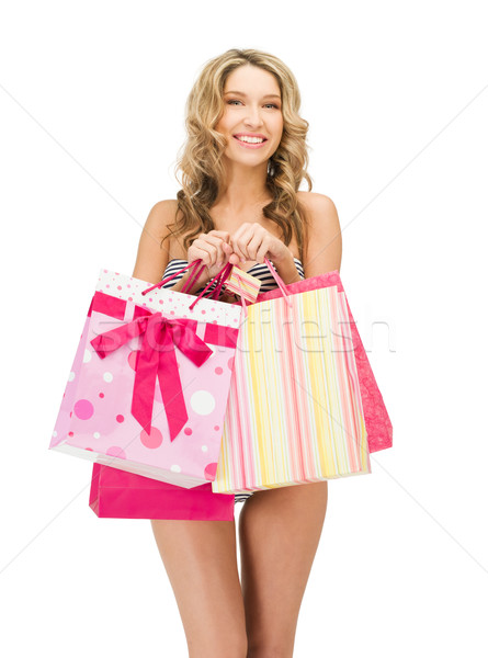 Verleidelijk vrouw bikini foto sexy Stockfoto © dolgachov