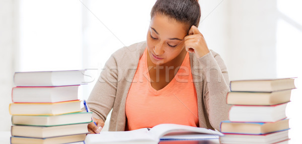 international student studying in college Stock photo © dolgachov