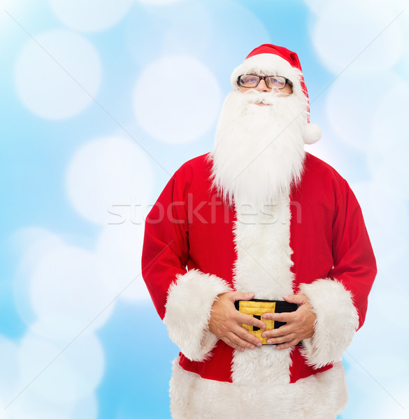Adam kostüm noel baba Noel tatil insanlar Stok fotoğraf © dolgachov