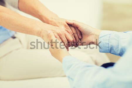 счастливым мужчины гей пару , держась за руки Сток-фото © dolgachov