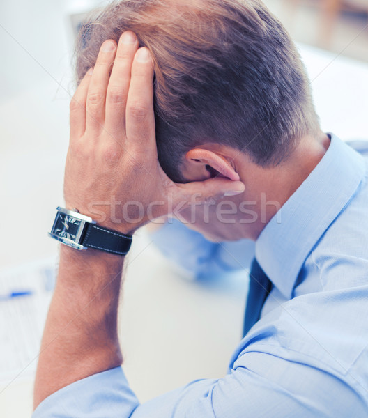 stressed businessman at work Stock photo © dolgachov