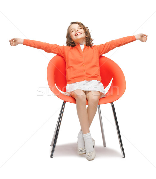 pre-teen girl in casual clothes Stock photo © dolgachov