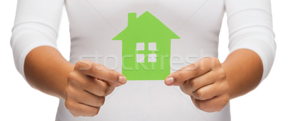 женщину рук теплица недвижимости Эко Сток-фото © dolgachov