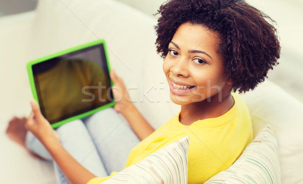 Feliz mujer personas tecnología Foto stock © dolgachov