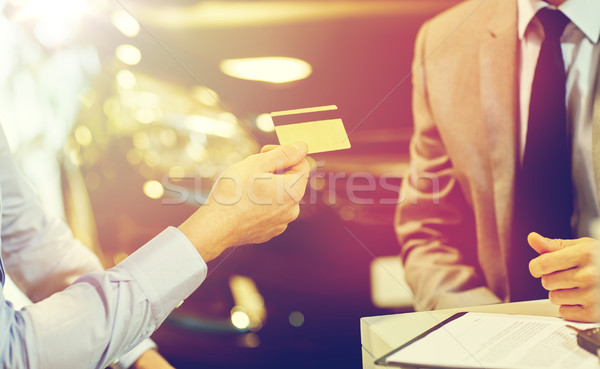 Stockfoto: Klant · creditcard · salon · auto · business