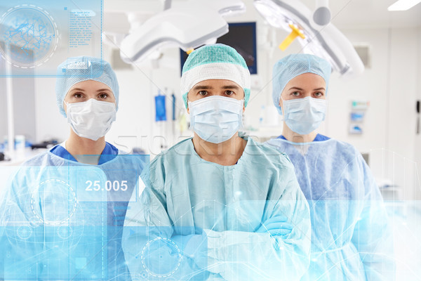 Grupo cirujanos sala de operaciones hospital cirugía salud Foto stock © dolgachov