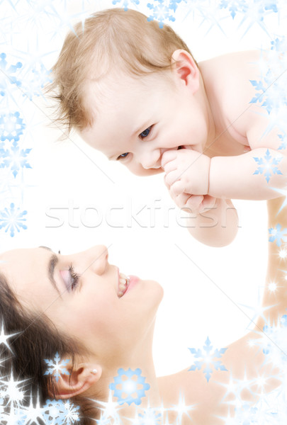 Rire bébé jouer maman photos heureux [[stock_photo]] © dolgachov