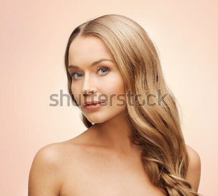 beautiful woman with long hair Stock photo © dolgachov