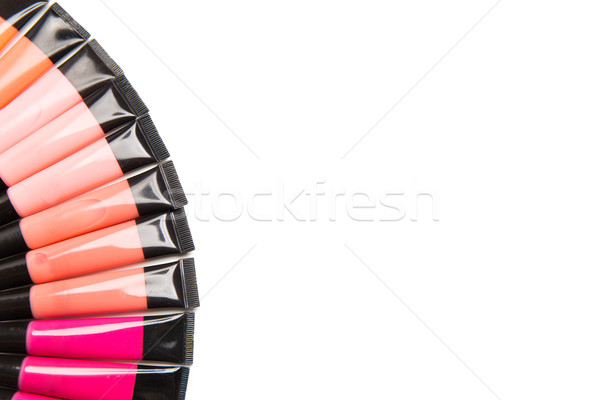 Lipgloss cosmetica make-up schoonheid Stockfoto © dolgachov