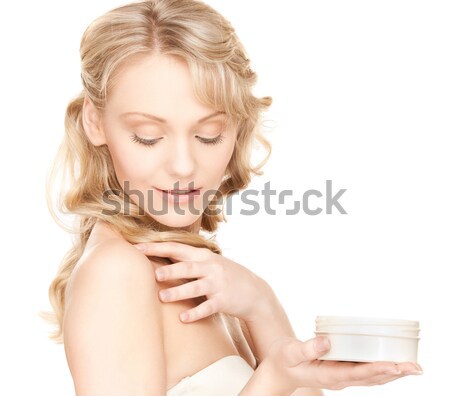 [[stock_photo]]: Femme · grand · diamant · photos · visage · heureux