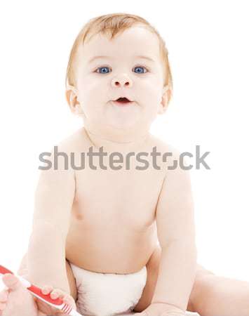 baby boy in diaper Stock photo © dolgachov