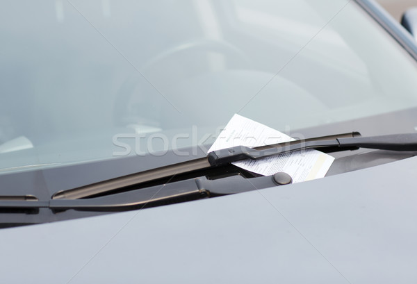 parking ticket on car windscreen Stock photo © dolgachov