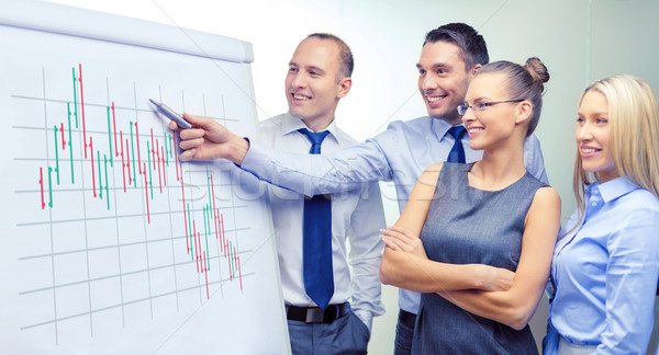 Foto stock: Equipo · de · negocios · bordo · debate · negocios · dinero · oficina