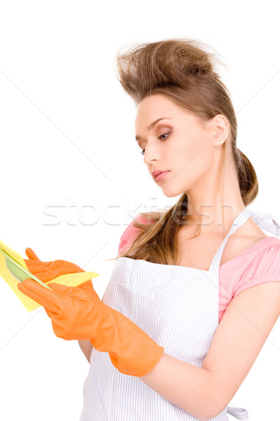 housewife washing dish Stock photo © dolgachov