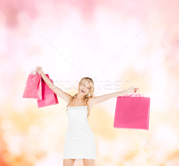 女性 ショッピングバッグ ドレス ハイヒール 小売 販売 ストックフォト © dolgachov