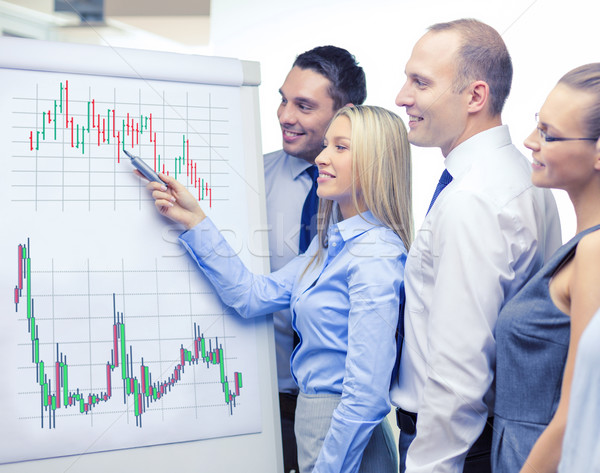 Foto stock: Equipo · de · negocios · bordo · debate · negocios · dinero · oficina