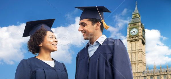 Stockfoto: Gelukkig · studenten · bachelors · onderwijs · afstuderen · mensen