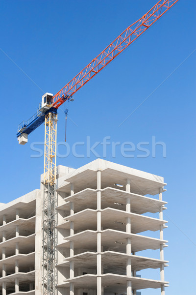 construction with crane Stock photo © donatas1205