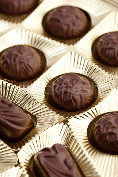 Stockfoto: Chocolade · vak · geschenk · witte · aanwezig