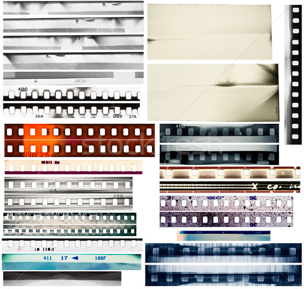 Stock foto: Film · Grenzen · Design · Elemente · Set · Textur