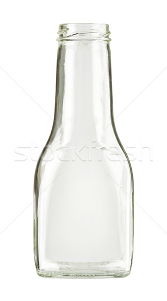 Stockfoto: Fles · lege · kleurloos · glas · geïsoleerd · vintage