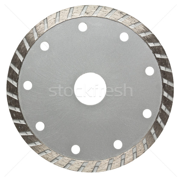 [[stock_photo]]: Pierre · disque · circulaire · vu · lame