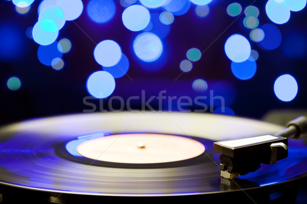 Vinyl draaitafel record afbeelding retro Stockfoto © donatas1205