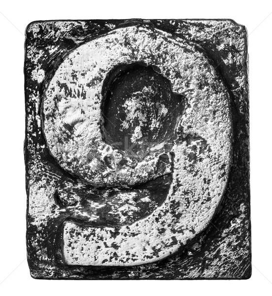 Metal lettera lega alfabeto numero segno Foto d'archivio © donatas1205