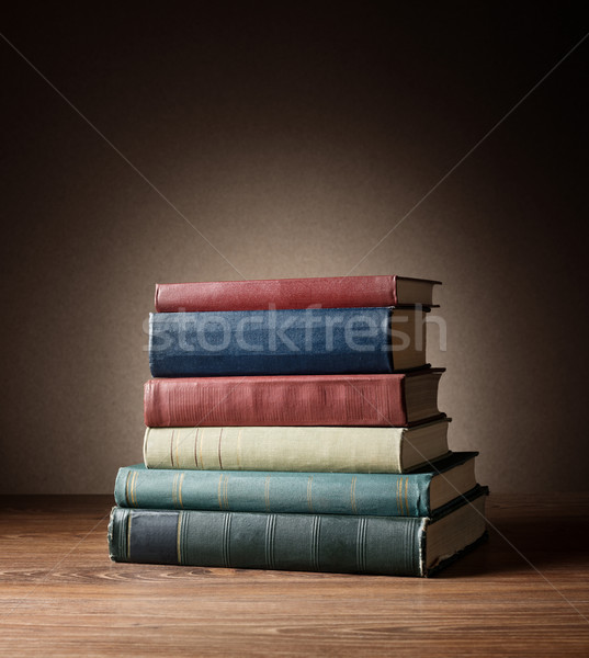 Foto stock: Libros · mesa · no · papel · textura