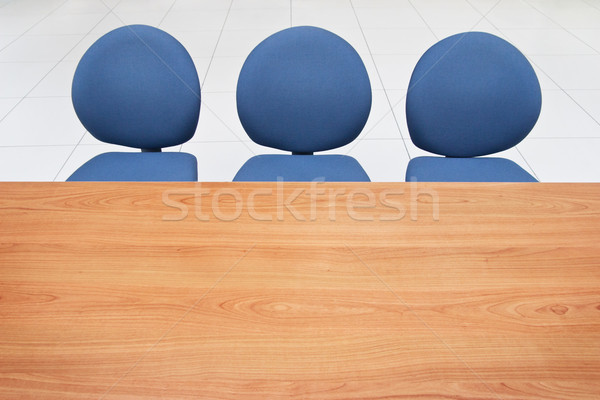 Tabeli krzesła biuro trzy poczekalnia działalności Zdjęcia stock © donatas1205