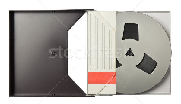 [[stock_photo]]: Audio · bobine · vintage · magnétique · papier · film