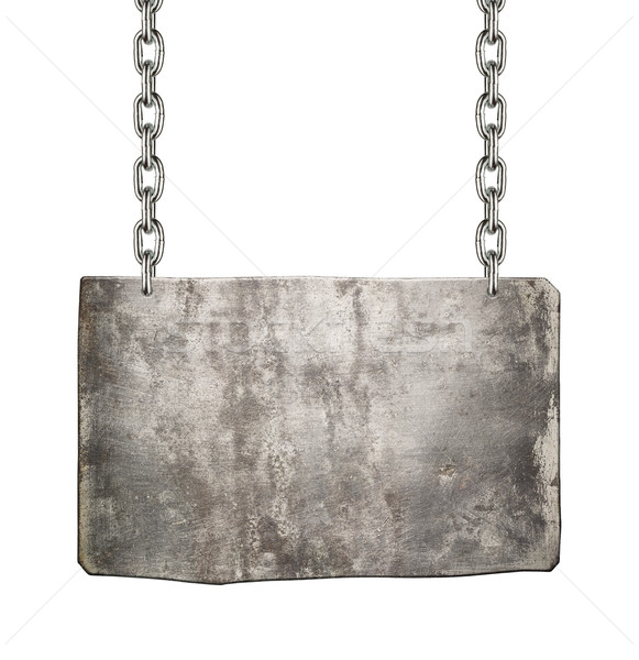 Stock photo: Metal singn