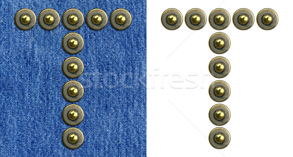 Jeans alphabet Stock photo © donatas1205