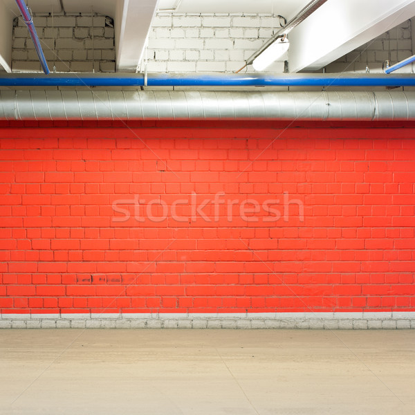 [[stock_photo]]: Parking · mur · vide · stationnement · étage · plafond