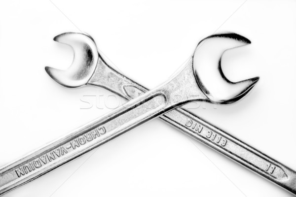 Schwierig Pflicht zwei Metall Werkzeuge industriellen Stock foto © donatas1205